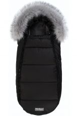 Детский конверт ДоРечі Baby XS флис Черный с опушкой, (-20°С)